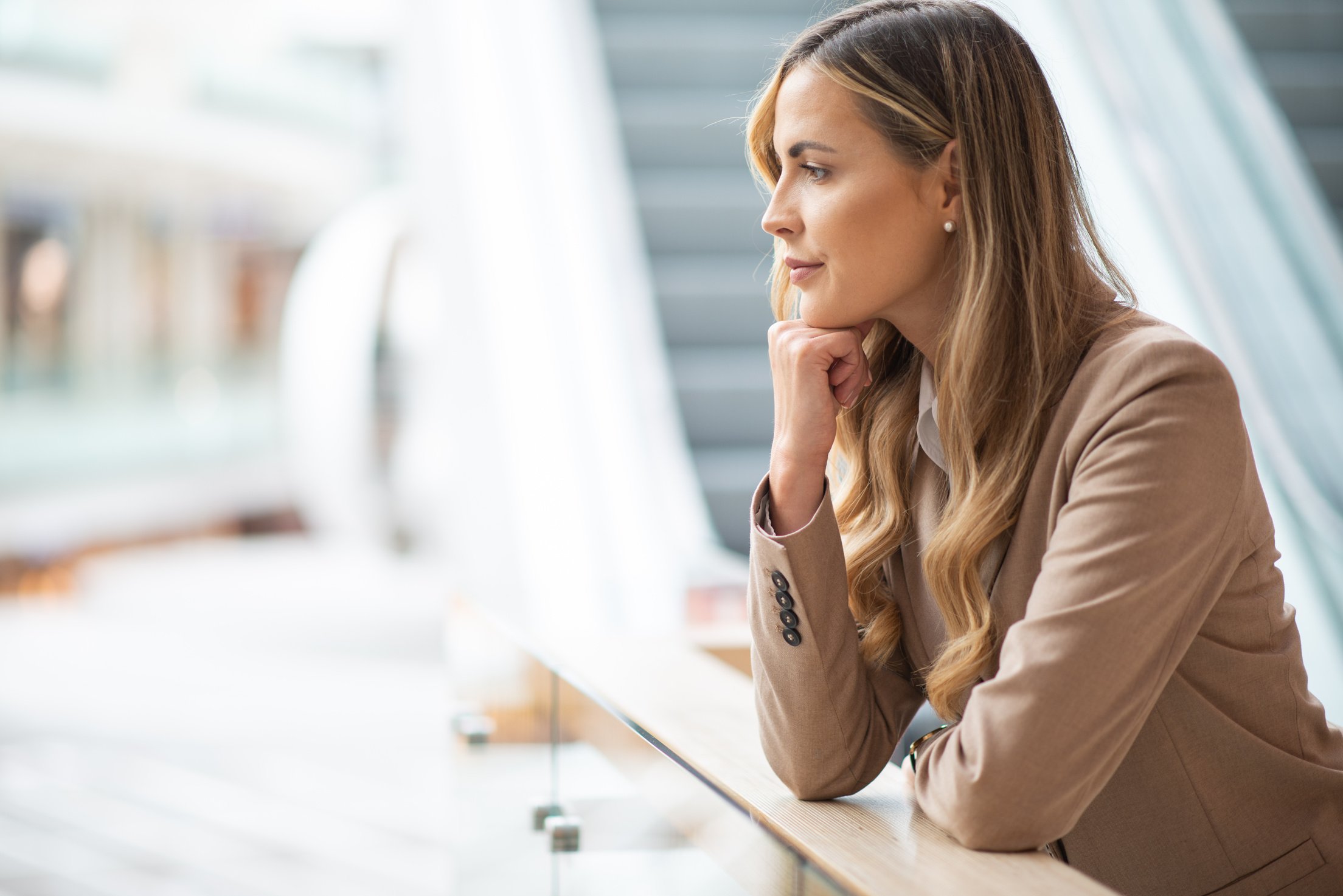 Young Business Woman Relaxing